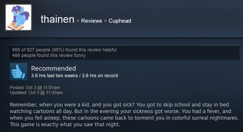 Illustration for article titled Cuphead, As Told By Steam Reviews